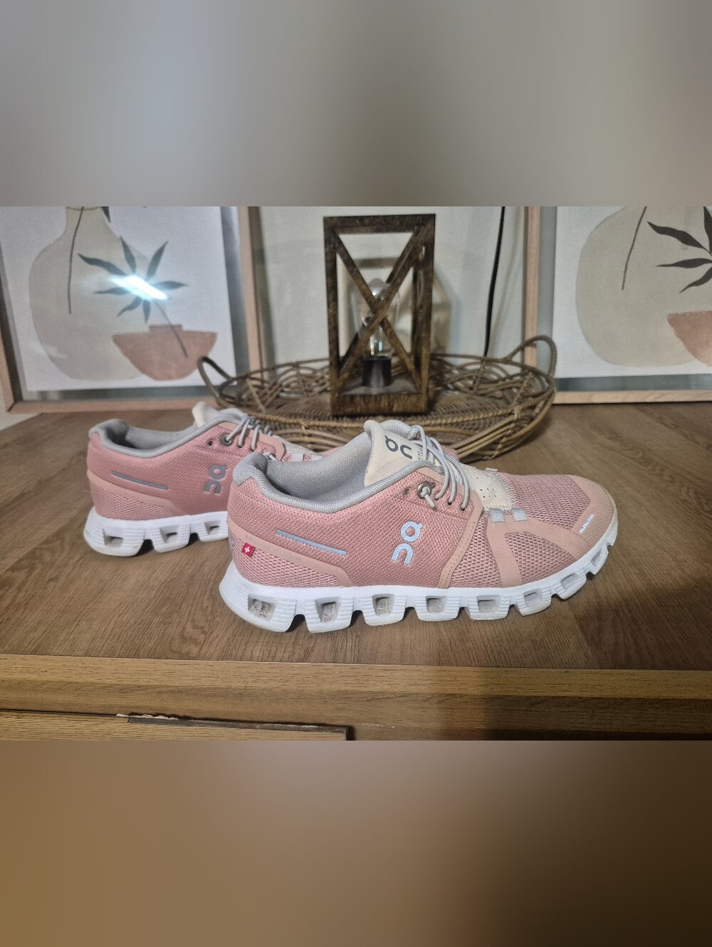 On Cloud Lightweight Pink Running Shoes for Women